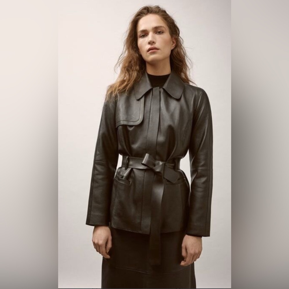 Massimo Dutti leather jacket